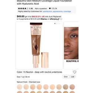 Charlottes beautiful skin foundation🌹💕❤️🍫